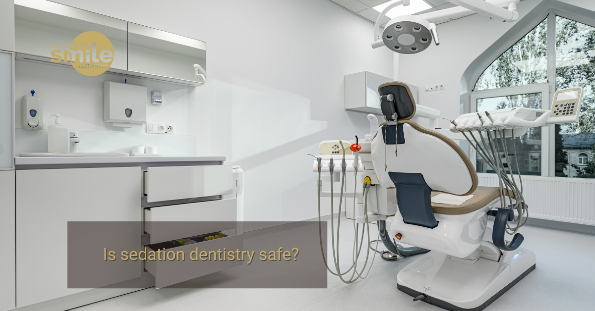 Smiling patient relaxed in the dental chair after safe sedation dentistry treatment at The Aesthetic Smile Collective in Clayfield, Brisbane.